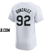 Wikelman Gonzalez Men's Chicago White Sox White Elite Home Jersey