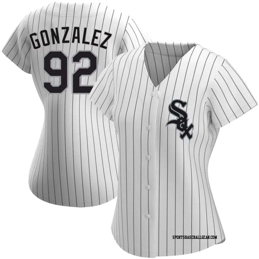 Wikelman Gonzalez Women's Chicago White Sox White Authentic Home Jersey