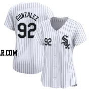 Wikelman Gonzalez Women's Chicago White Sox White Limited Home Jersey