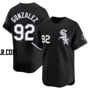 Wikelman Gonzalez Youth Chicago White Sox Black Limited Alternate Jersey