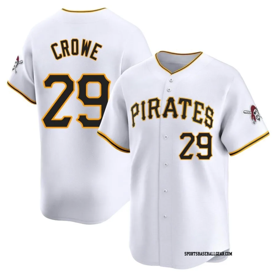 Wil Crowe Men's Pittsburgh Pirates White Limited Home Jersey