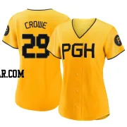 Wil Crowe Women's Pittsburgh Pirates Gold Replica 2023 City Connect Jersey