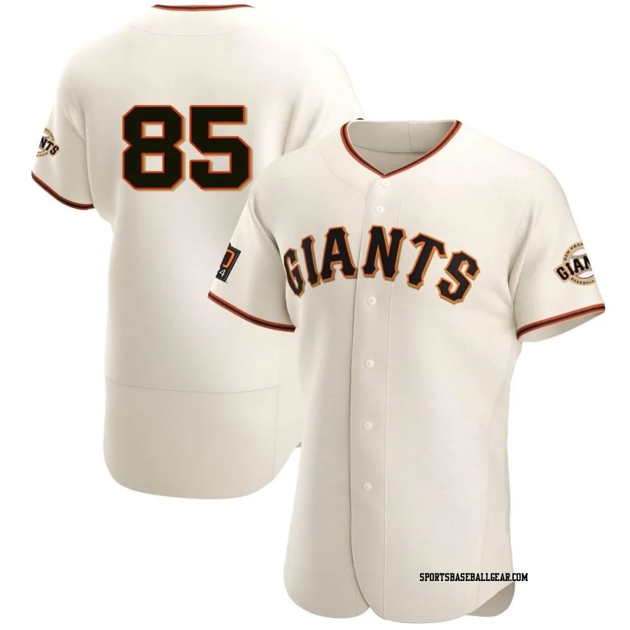 Wil Jensen Men's San Francisco Giants Cream Authentic Home Jersey