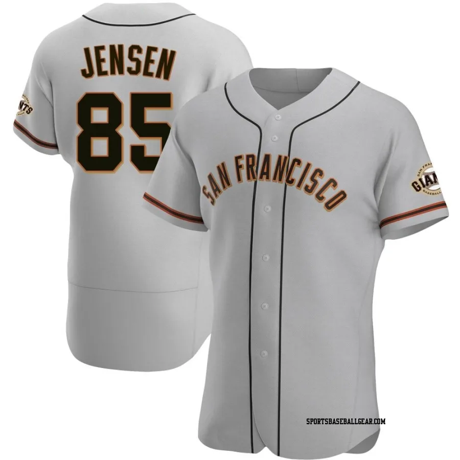 Wil Jensen Men's San Francisco Giants Gray Authentic Road Jersey