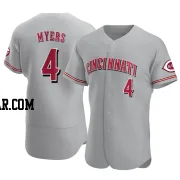 Wil Myers Men's Cincinnati Reds Gray Authentic Road Jersey