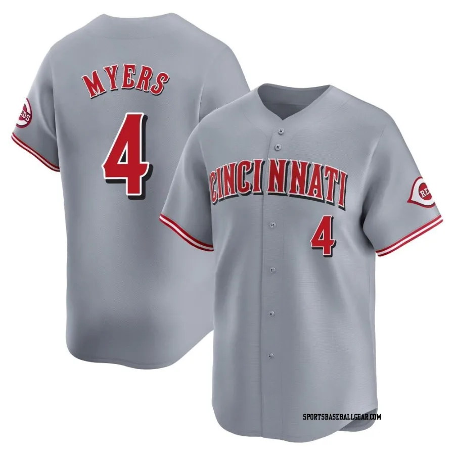 Wil Myers Youth Cincinnati Reds Gray Limited Away Jersey