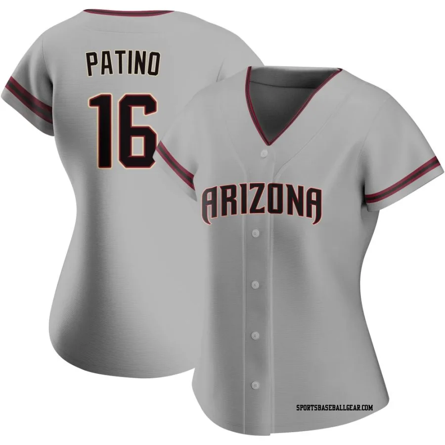 Wilderd Patino Women's Arizona Diamondbacks Gray Authentic Road Jersey