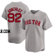 Wilkelman Gonzalez Men's Boston Red Sox Gray Limited Away Jersey