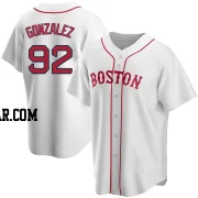 Wilkelman Gonzalez Men's Boston Red Sox White Replica Alternate Jersey