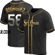 Wilking Rodriguez Men's St. Louis Cardinals Black Golden Replica Alternate Jersey