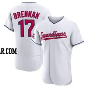 Will Brennan Men's Cleveland Guardians White Authentic Home Jersey