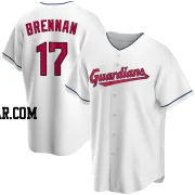 Will Brennan Men's Cleveland Guardians White Replica Home Jersey