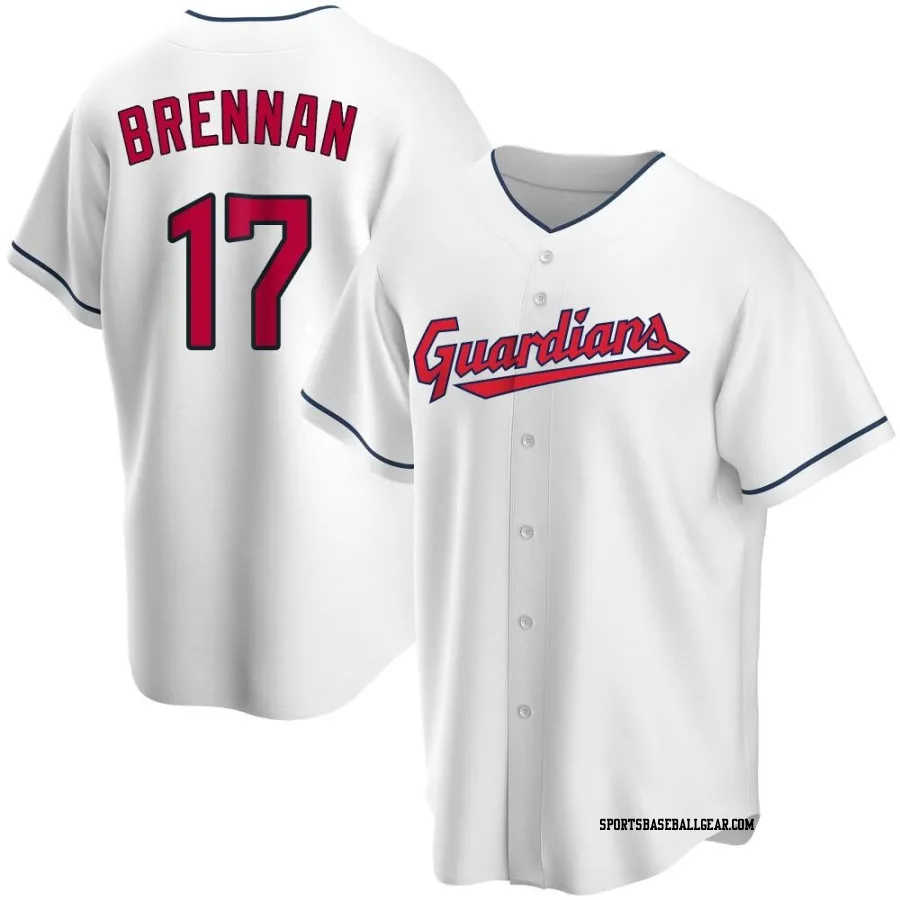 Will Brennan Men's Cleveland Guardians White Replica Home Jersey