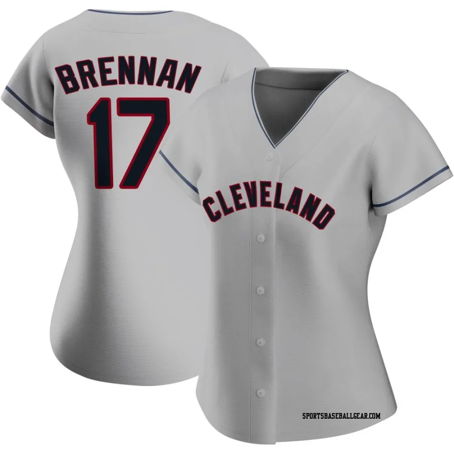 Will Brennan Women's Cleveland Guardians Gray Authentic Road Jersey