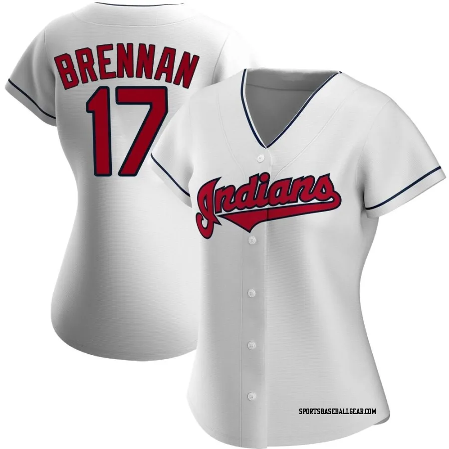 Will Brennan Women's Cleveland Guardians White Replica Home Jersey