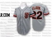 Will Clark Men's San Francisco Giants Grey Replica Throwback Jersey