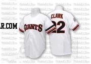 Will Clark Men's San Francisco Giants White Authentic Throwback Jersey