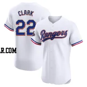 Will Clark Men's Texas Rangers Gold Elite White 2024 Collection Jersey