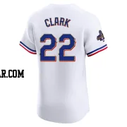 Will Clark Men's Texas Rangers Gold Elite White 2024 Collection Jersey