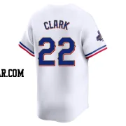 Will Clark Youth Texas Rangers Gold Limited White 2024 Collection Jersey