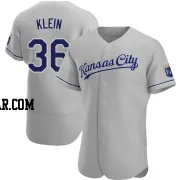 Will Klein Men's Kansas City Royals Gray Authentic Road Jersey