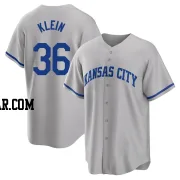 Will Klein Men's Kansas City Royals Gray Replica 2022 Road Jersey