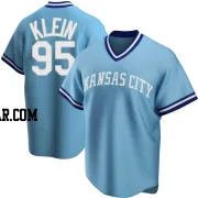 Will Klein Men's Kansas City Royals Light Blue Replica Road Cooperstown Collection Jersey