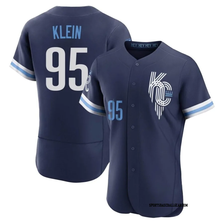 Will Klein Men's Kansas City Royals Navy Authentic 2022 City Connect Jersey