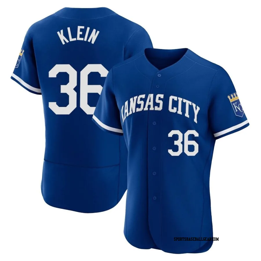 Will Klein Men's Kansas City Royals Royal Authentic 2022 Alternate Jersey