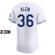 Will Klein Men's Kansas City Royals White Elite Home Jersey