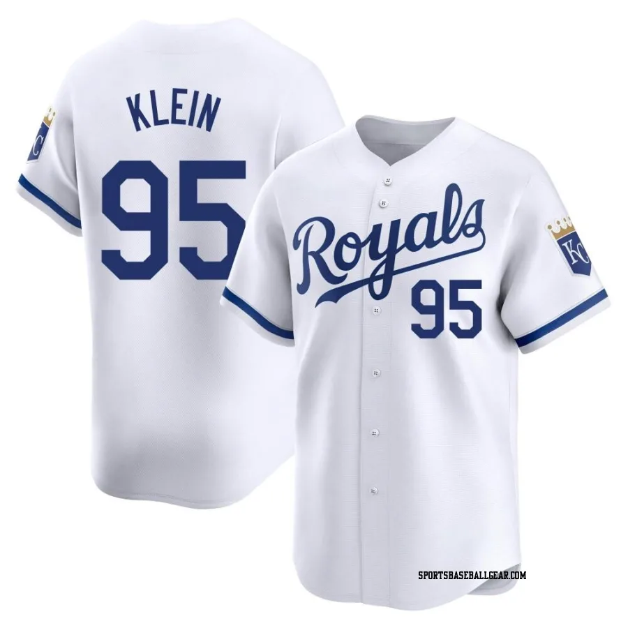 Will Klein Men's Kansas City Royals White Limited Home Jersey