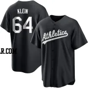 Will Klein Men's Oakland Athletics Black/White Replica Jersey