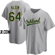 Will Klein Men's Oakland Athletics Gray Replica Road Jersey