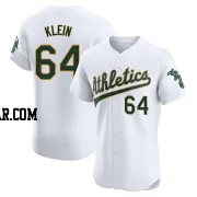 Will Klein Men's Oakland Athletics White Elite Home Jersey