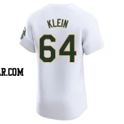 Will Klein Men's Oakland Athletics White Elite Home Jersey