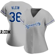 Will Klein Women's Kansas City Royals Gray Authentic Road Jersey