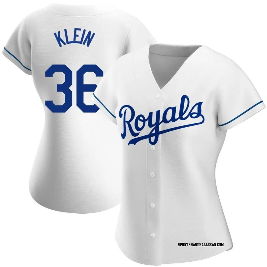 Will Klein Women's Kansas City Royals White Authentic Home Jersey