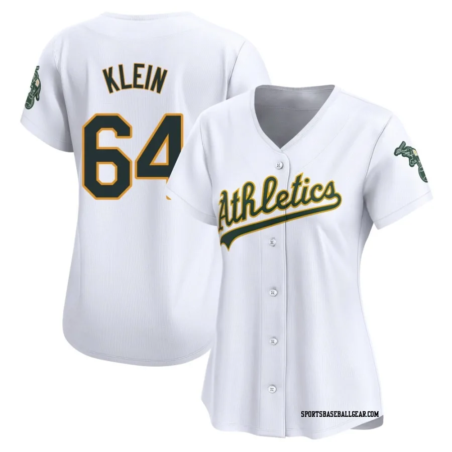 Will Klein Women's Oakland Athletics White Limited Home Jersey