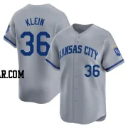 Will Klein Youth Kansas City Royals Gray Limited Away Jersey