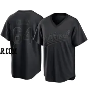 Will Klein Youth Oakland Athletics Black Replica Pitch Fashion Jersey