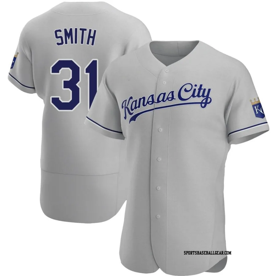 Will Smith Men's Kansas City Royals Gray Authentic Road Jersey