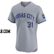 Will Smith Men's Kansas City Royals Gray Elite Road Jersey