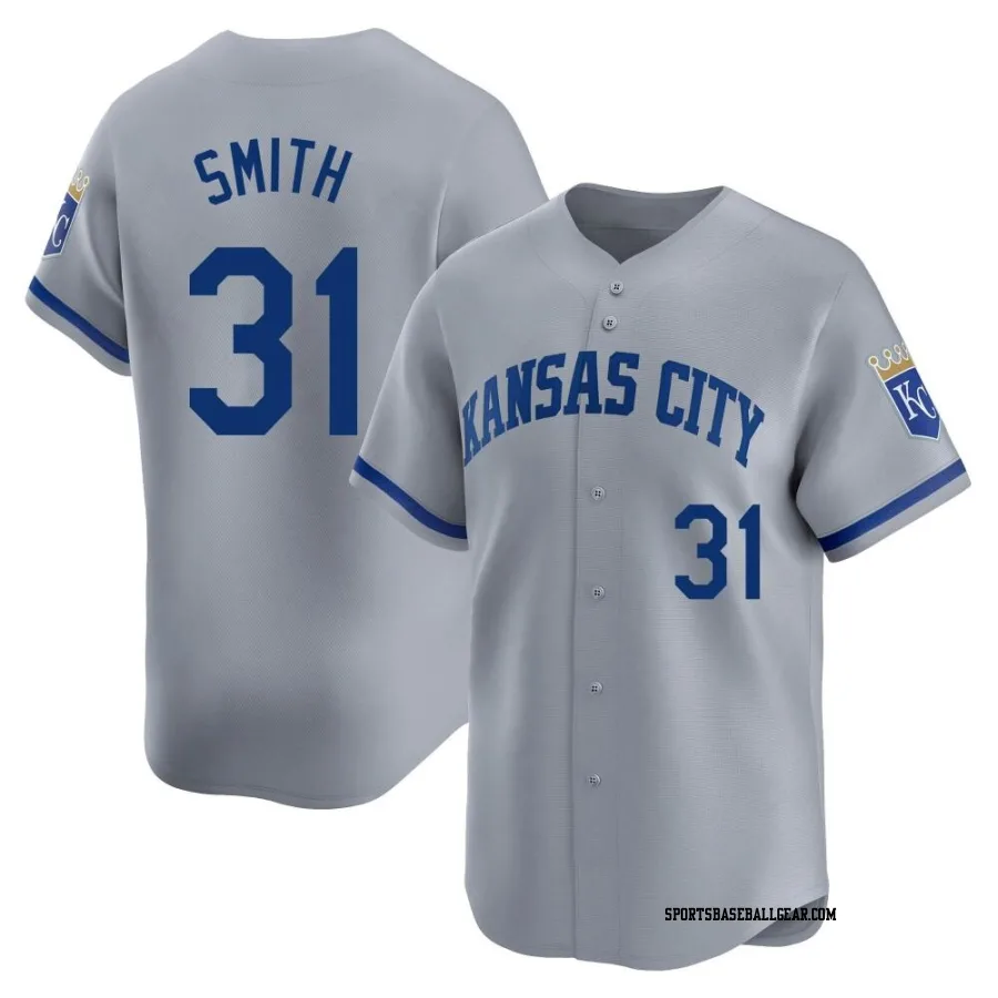 Will Smith Men's Kansas City Royals Gray Limited Away Jersey