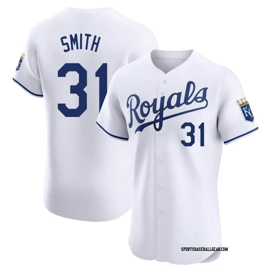 Will Smith Men's Kansas City Royals White Elite Home Jersey