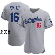 Will Smith Men's Los Angeles Dodgers Gray Authentic Away Jersey