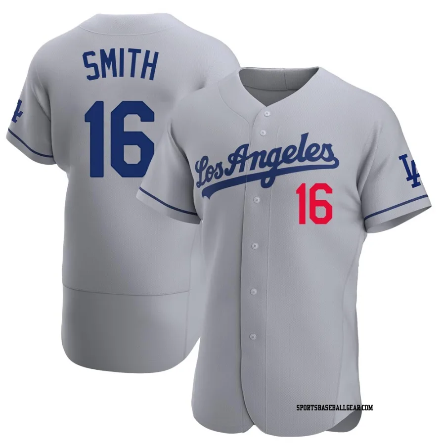 Will Smith Men's Los Angeles Dodgers Gray Authentic Away Jersey