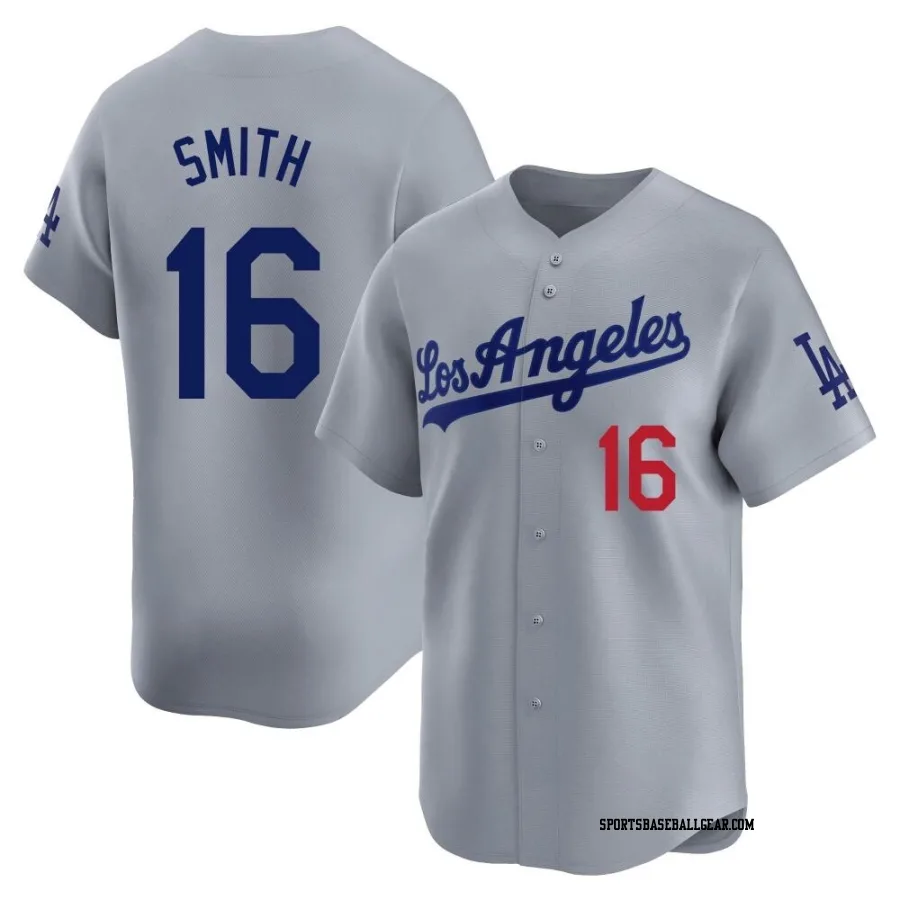 Will Smith Men's Los Angeles Dodgers Gray Limited Away Jersey