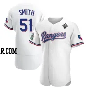 Will Smith Men's Texas Rangers White Authentic Home 2023 World Series Jersey