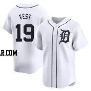 Will Vest Men's Detroit Tigers White Limited Home Jersey