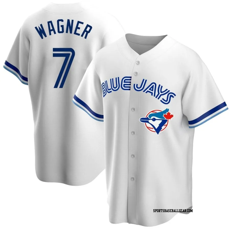 Will Wagner Youth Toronto Blue Jays White Replica Home Cooperstown Collection Jersey